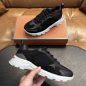 春秋新款 Loro Piana男士 网面拼小牛皮吸汗透气防滑耐磨户外运动男