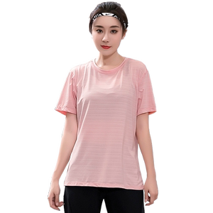 胖mm大码200斤速干健身瑜伽服女半袖夏季运动宽松上衣短袖跑步t恤