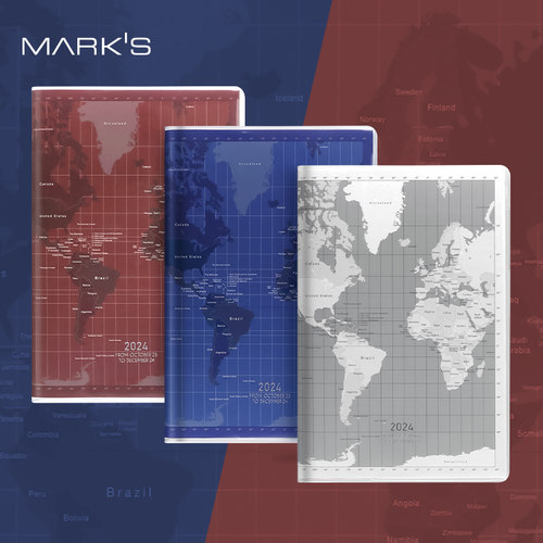 marks2024年地图封面周记手帐