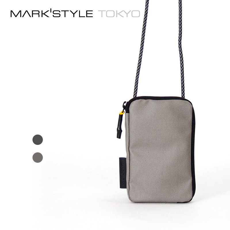 MARK'STYLE TOKYO AMARIO 6.5寸手机收纳包可挂脖轻薄保护钱包卡包隔水涂层棉男士女士时尚休闲背包