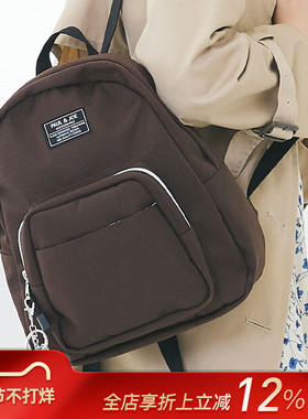 【特惠7折】法国PAUL&JOE黑色棕色猫咪挂饰时尚双肩书包女小巧防水耐用大容量收纳通勤MARK\'S旗舰店授权销售