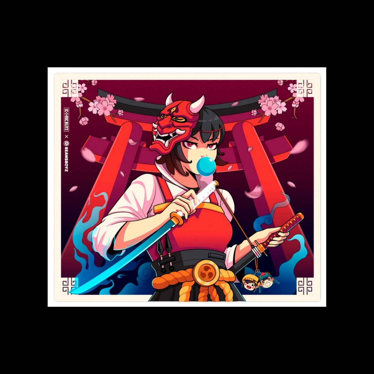 IconicBlitz动漫钢化玻璃鼠标垫