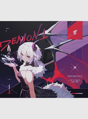 Yuki Aim x Demon1大魔王二次元钢化玻璃鼠标垫电竞游戏FPS专用大