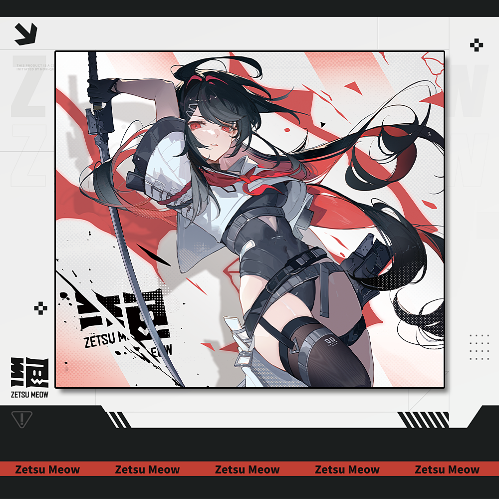 ZetsuMeow【刃2】钢化玻璃鼠标垫