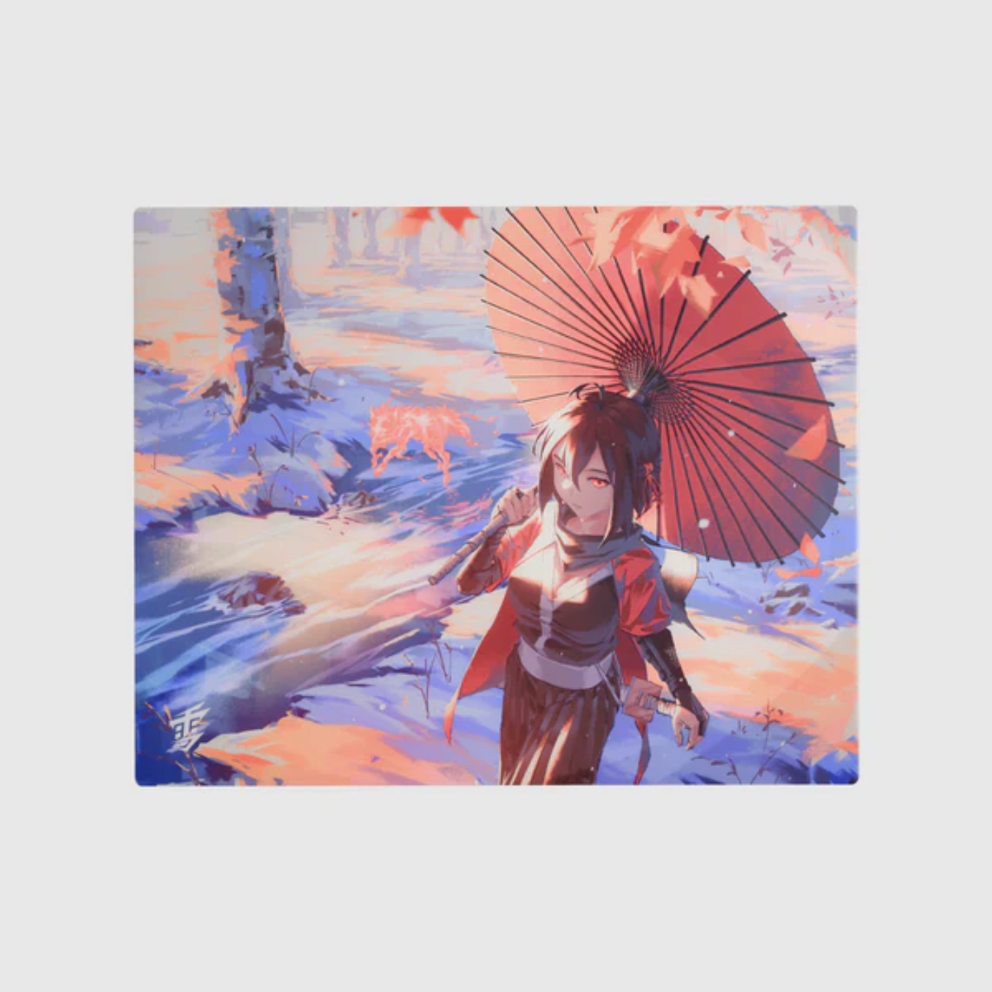 YukiAimKitsune电竞玻璃鼠标垫