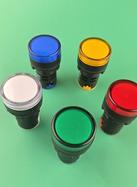 家装水电快插LED电源220v指示灯通用型AD16-22DS信号灯红蓝绿黄色