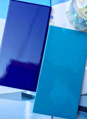 100x200游泳池天蓝色瓷砖水池体育馆度假村专用 防冻防裂釉面砖