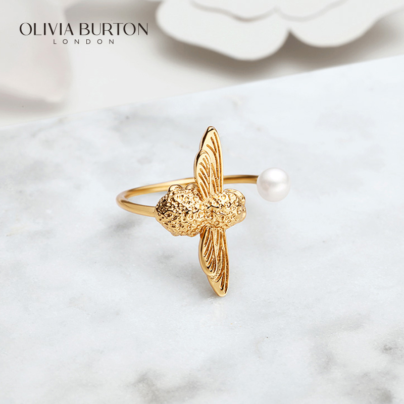 3D小蜜蜂戒指大小可调节