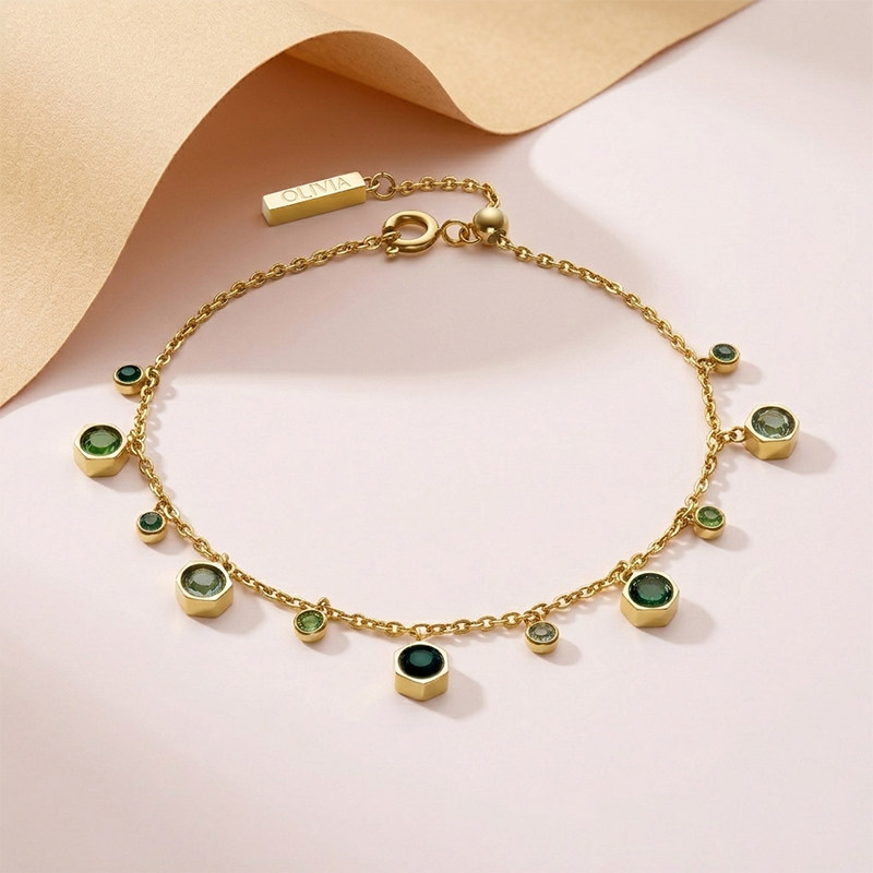 olivia burton水滴系列手链女款轻奢小众精致 高级感生日礼物项链