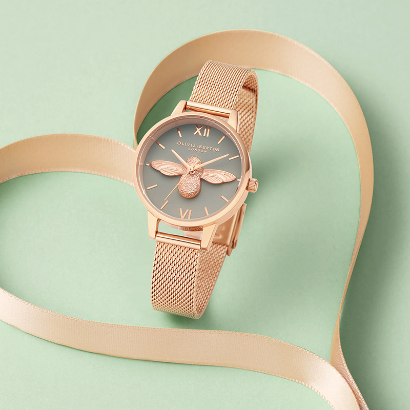 OliviaBurton小蜜蜂手表女士官方正品欧美石英表女款进口