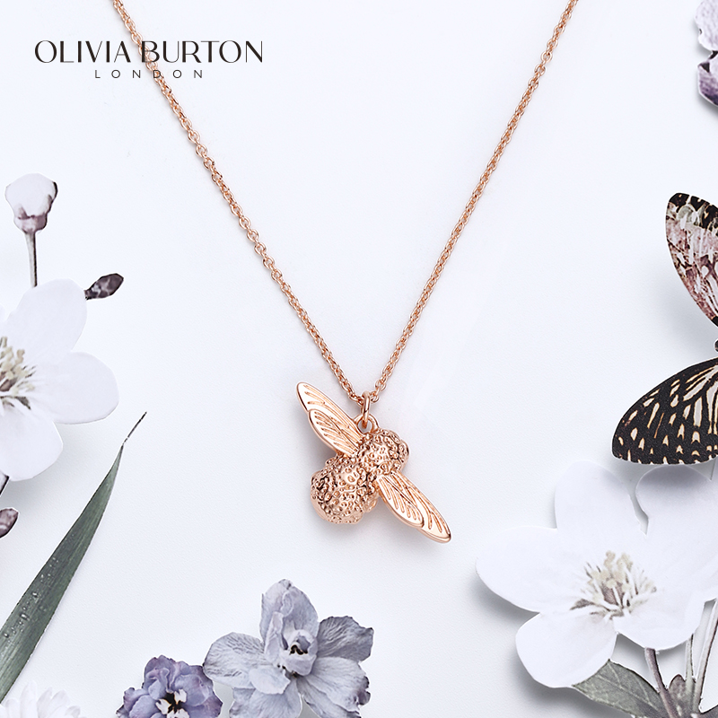 oliviaburton英国3d蜜蜂ob项链