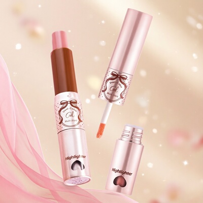 CZEL双色多用棒腮红高光唇颊