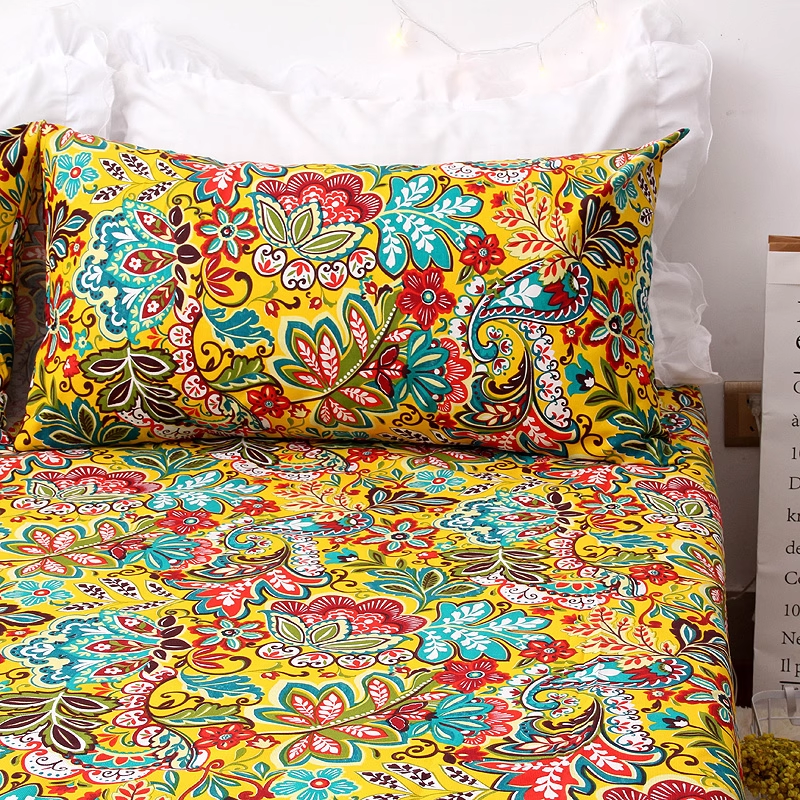 知巢纯棉加厚老粗布床单不起球