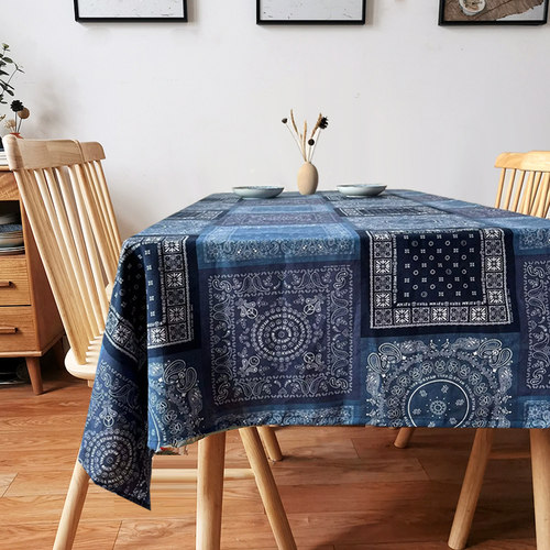 知巢丽江风棉麻餐桌布