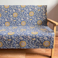 2.4-meter-wide coarse fabric bed sheets, sofa, curtains, tablecloths, blue and white porcelain, cotton, linen, canvas, blue and white printed fabric thumbnail 4
