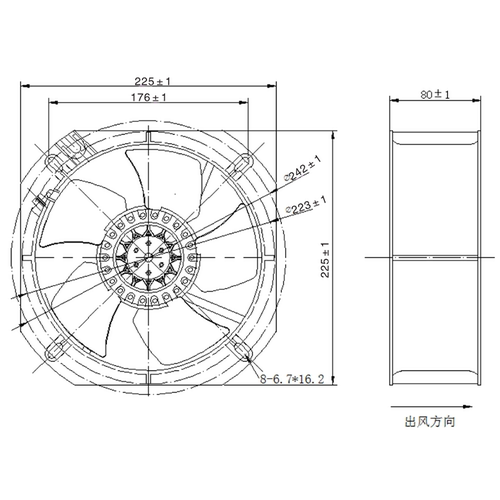 新款200FZY2-S8轴流风机