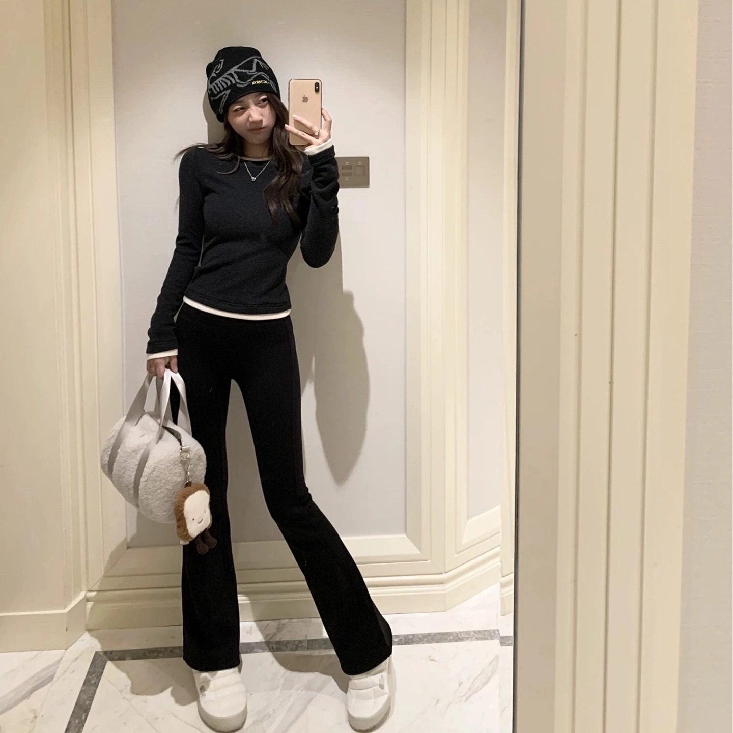 羊绒蛋白发热人鱼微喇裤 新升级加绒保暖高弹显瘦神裤休闲喇叭裤,女装/女士精品,休闲裤,淘宝优惠券,粉丝福利购,淘宝优惠卷