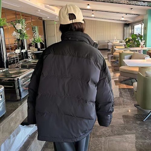宽松羽绒服外套立领保暖秋冬新款