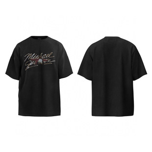 迈克杰克逊人像复古水洗做旧vintage美式纯棉宽松T恤半袖短袖男女