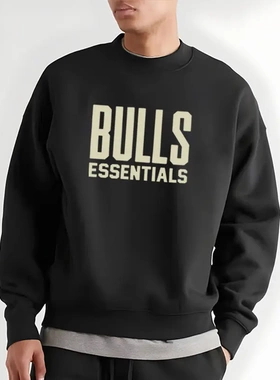 FOG复线 ESSENTIALS HHH美式潮牌球队秋冬加绒休闲宽松圆领卫衣男