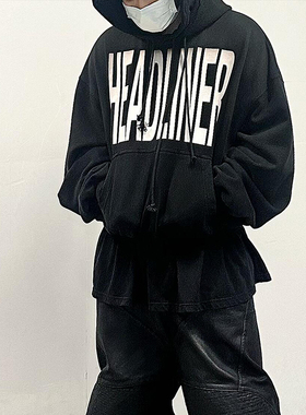 GRAILZ ALTINA PROJECT G/R美式复古高街叠穿连帽卫衣外套男VIBE