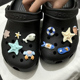 花 扣儿童女孩diy鞋 适配crocs洞洞鞋 配饰卡通海星贝壳海豚海洋风鞋