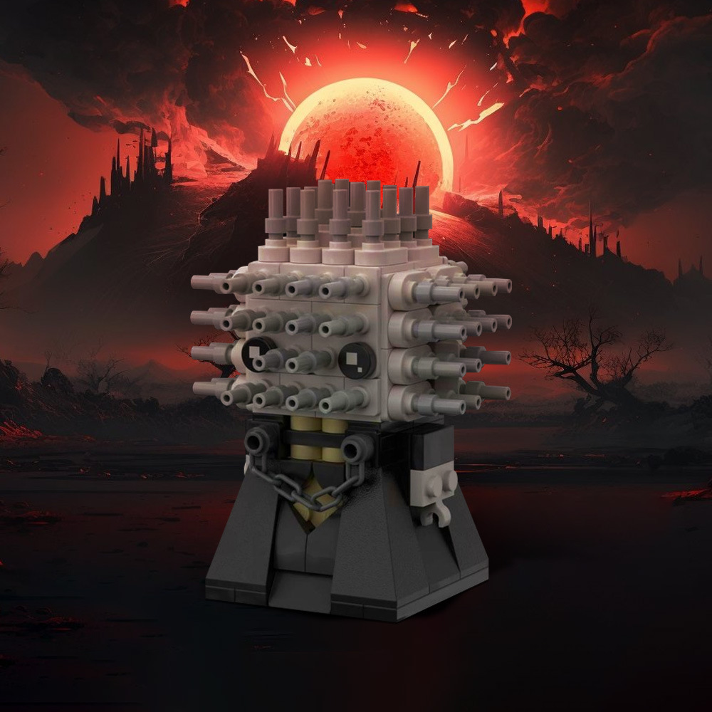 MOC-196872 Pinhead 地狱使者方头仔 小颗粒儿童益智拼装积木摆件