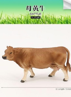 PL127-806-620-487-405仿真野生动物模型大黄牛实心儿童玩具
