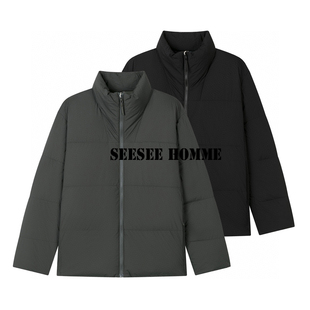 《商鸟版高机能性》东丽克轻纤维白鹅绒男秋冬立领面包羽绒服BG