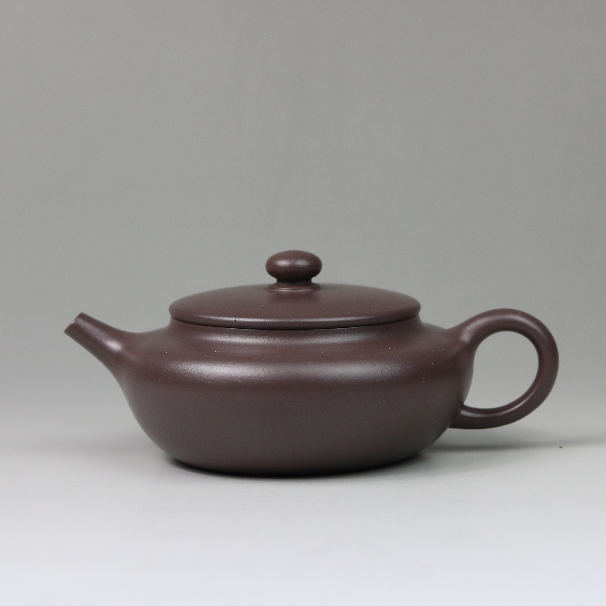 陶砂居宜兴纯手工紫砂壶茶壶茶具殷乾原矿天青泥全手工扁晨150cc