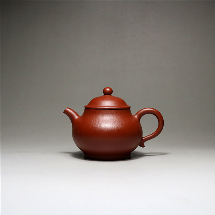 宜兴纯手工紫砂壶茶壶徐金根徒弟吴澄原矿朱泥全手工潘壶100cc