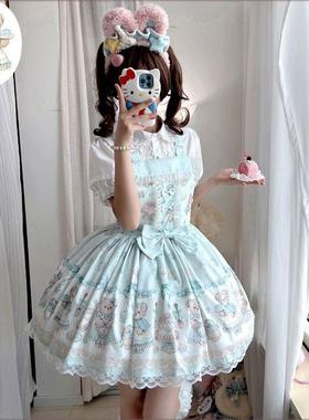 原创 甜品熊全款lolita裙原创正品jsk背带洛丽塔日系lo裙萝莉