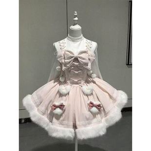 日系lolita重工doll感斗篷外套蓬蓬连衣裙套装 初雪回忆 秋冬新款