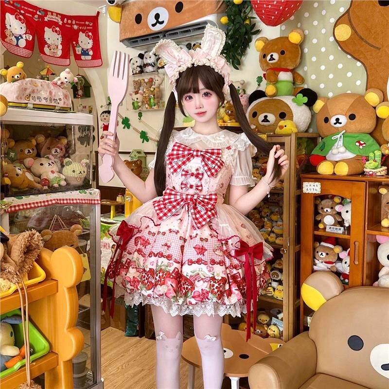 YoYo酱~原创Lolita萝莉塔可爱糖果花苞裙超萌少女
