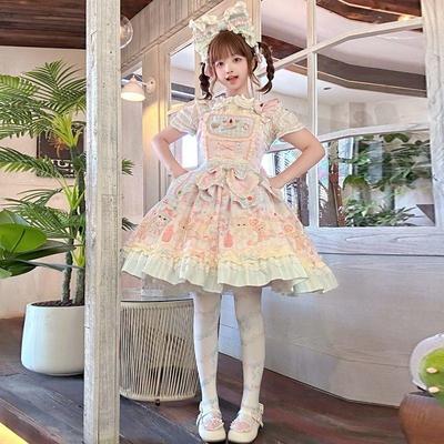 果冻少女原创正品【 喵卷派对】洛丽塔Lolita裙可爱jsk连衣裙新款