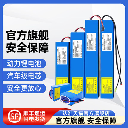 VOA 电动车锂电池36V48V滑板车电池24V电动车电瓶滑板车锂电池