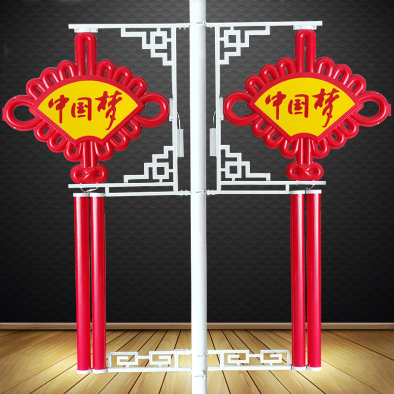 扇形发光led户外中国结灯饰防水