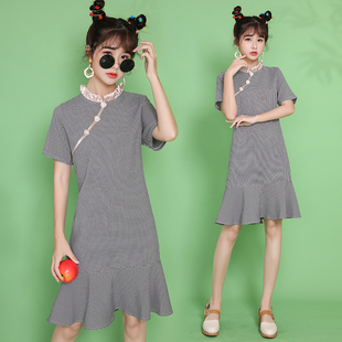 旗袍改良连衣裙 现代风年轻款 8615 2020夏新款