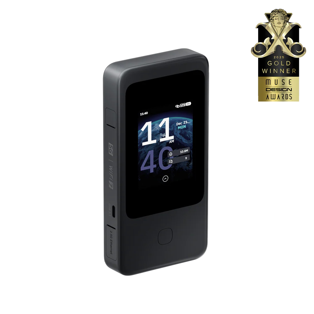 國際直郵GL.iNet Mudi 7 GL-E5800 5G Wi-Fi 7 三频 便携路由器