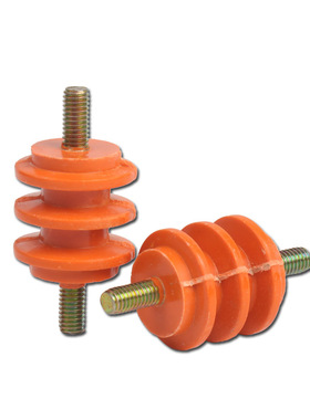 低压配电柜绝缘子DMC绝缘子30x30M6黄色波圈绝缘子零排地排绝缘柱