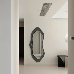 不规则家用全身镜壁挂入户穿衣镜欧式 定制 异形衣帽间试衣镜子软装