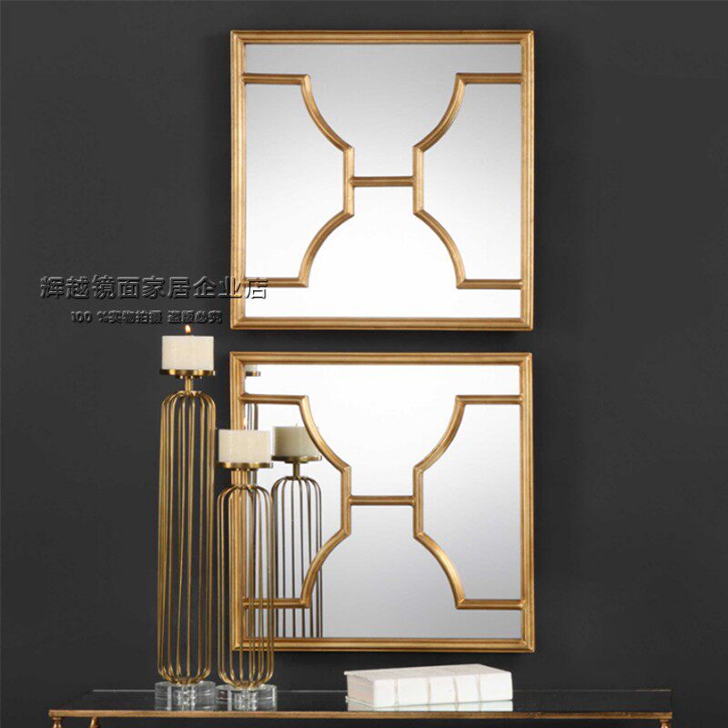 简约组合办公室样板房定制装饰镜