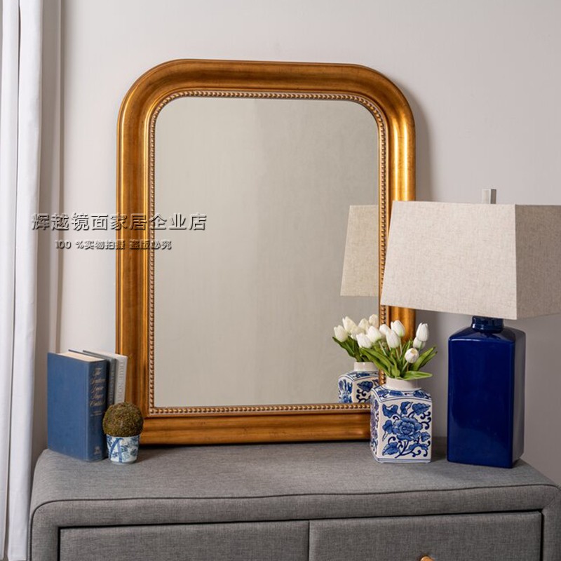 法式化妆台浴室壁炉镜