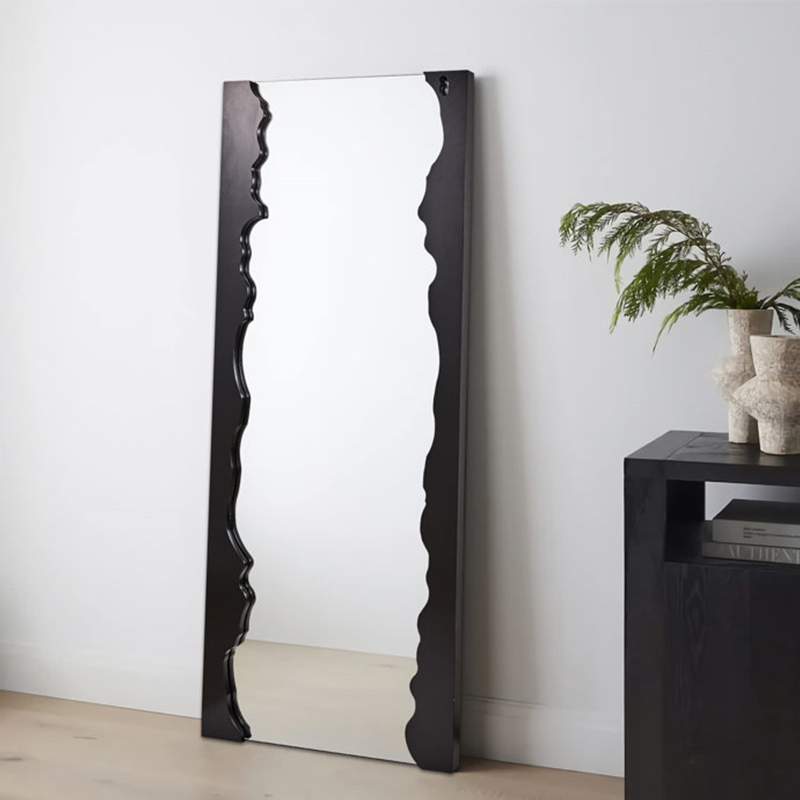 欧式全身镜艺术简约ins 风家用穿衣镜定制服装店超白壁挂落地大镜