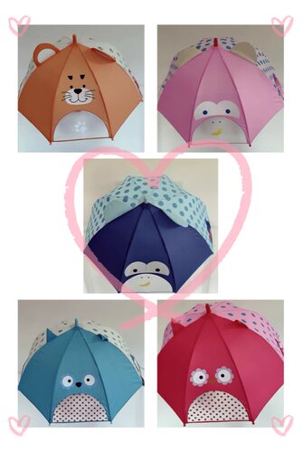 动物立体幼儿园雨伞