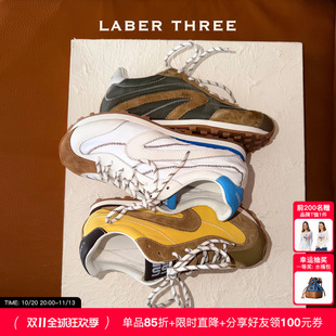 LABERTHREE 孙千同款山野几何大头阿甘德训鞋内增高休闲运动女鞋