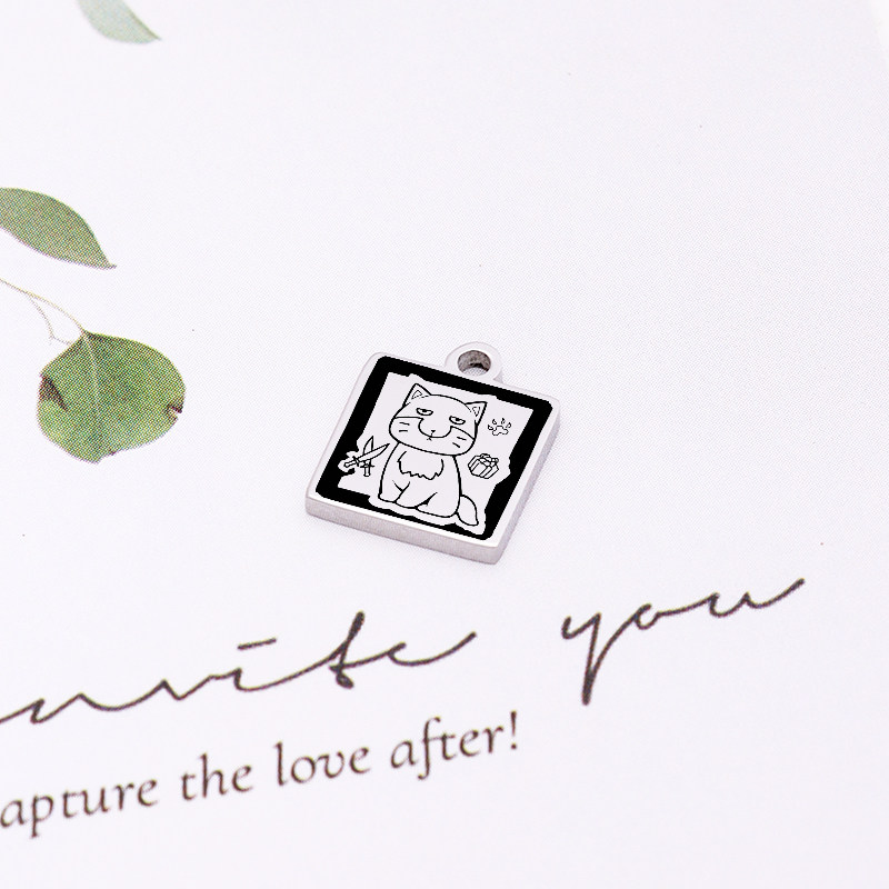 最终幻想XIV职业吊坠沙狐宗长钛钢镜面方牌同人游戏周边饰品配件