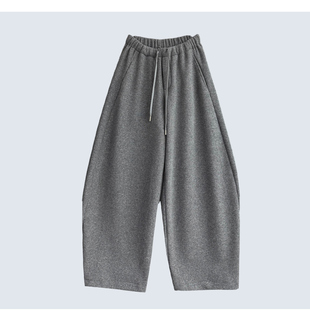 镰刀加绒加厚拼接高腰抽绳窄版 2025秋冬款 弯刀裤 朵姐臻选