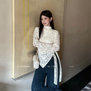 蕾丝小衫 优雅泡泡袖 女装 61179 广州十三行2025秋冬新品 法式 女