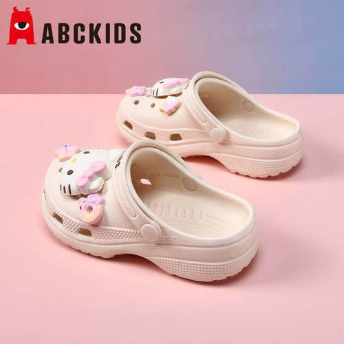 ABCKIDS儿童洞洞鞋女孩拖鞋夏季